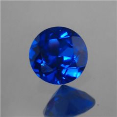 Synthetisch Spinell - Sapphire - Rund - 4mm - 5 Stück