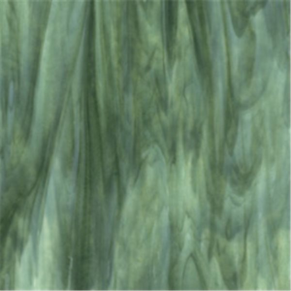 Bullseye Mint Opal - Deep Forest Green 2 Color Mix - 3mm - Single Rolled - Plaque Fusing