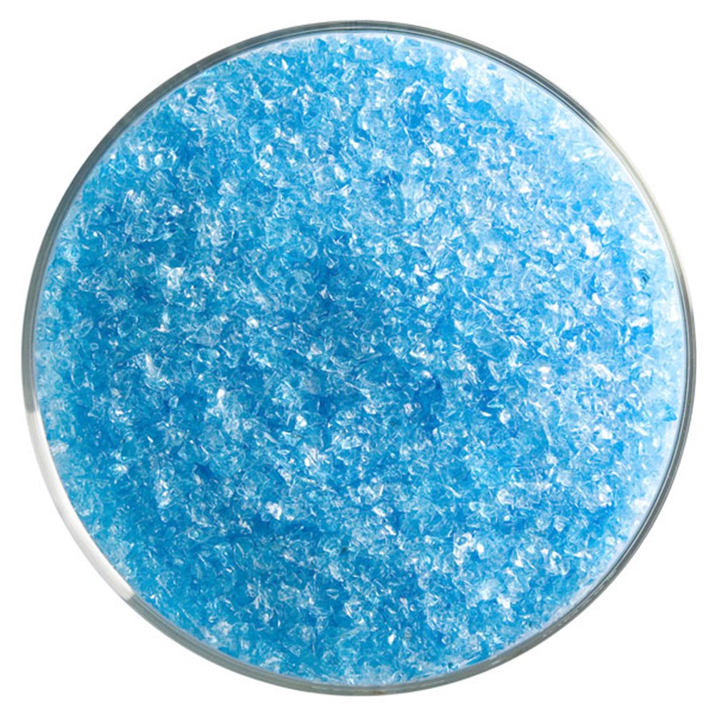 Bullseye Frit - Light Turquoise Blue - Moyen - 450g - Transparent