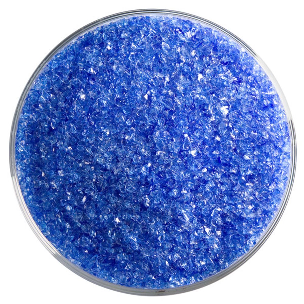 Bullseye Frit - True Blue - Medium - 450g - Transparent