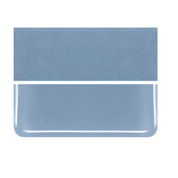 Bullseye Powder Blue - Opalescent - 2mm - Thin Rolled - Plaque Fusing