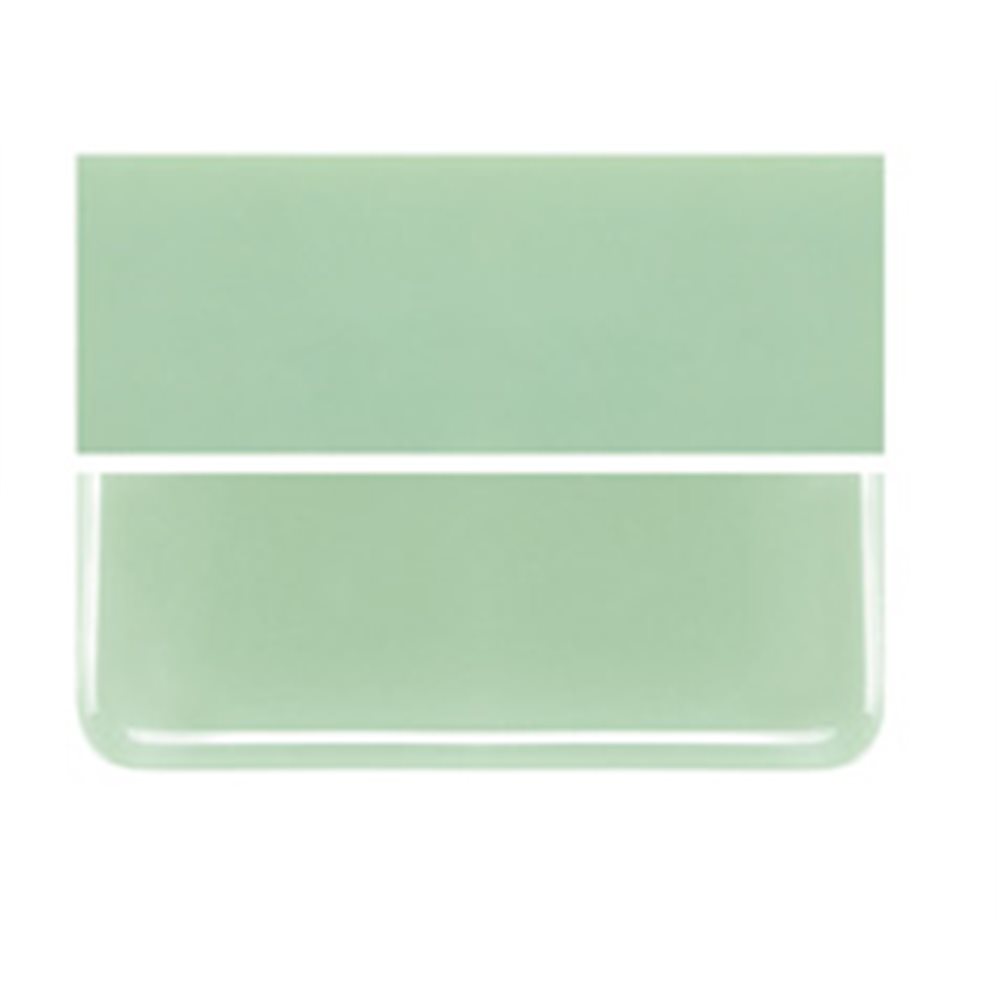Bullseye Mint Green - Opalescent - 2mm - Thin Rolled - Plaque Fusing