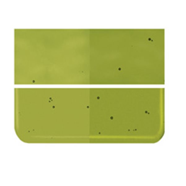 Bullseye Pine Green - Transparent - 2mm - Thin Rolled - Plaque Fusing