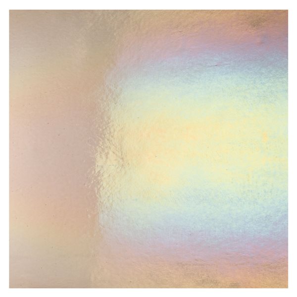 Bullseye Khaki - Transparent - Rainbow Irid - 3mm - Plaque Fusing
