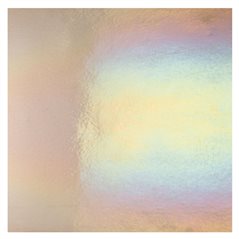 Bullseye Khaki - Transparent - Rainbow Irid - 3mm - Plaque Fusing