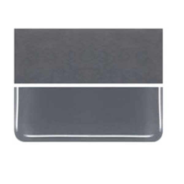 Bullseye Slate Gray - Opalescent - 3mm - Fusible Glass Sheets