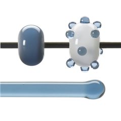 Bullseye Baguette - Pale Steel Blue - 4-6mm - Transparent