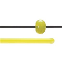 Bullseye Baguette - Clear & Sunflower Yellow Opal - 4-6mm - Transparent