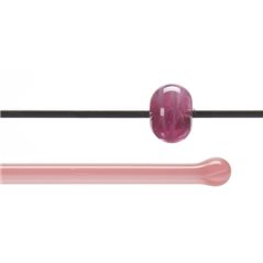 Bullseye Rods - Clear & Salmon Opal - 4-6mm - Transparent