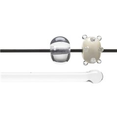 Bullseye Rods - Crystal Clear - 4-6mm - Transparent