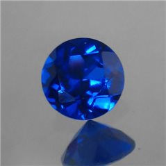 Spinelle Synthétique - Sapphire - Rond - 10mm - 1pc