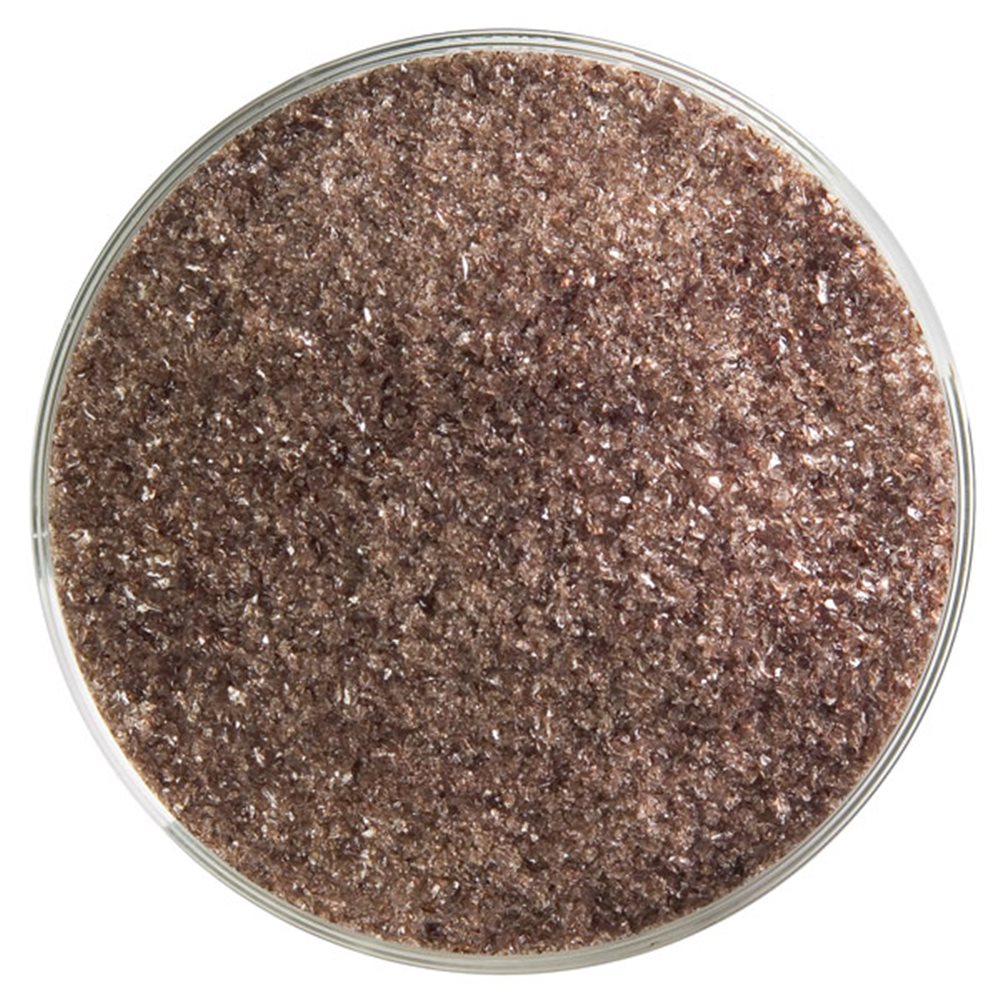 Bullseye Frit - Dark Rose Brown - Fin - 450g - Transparent