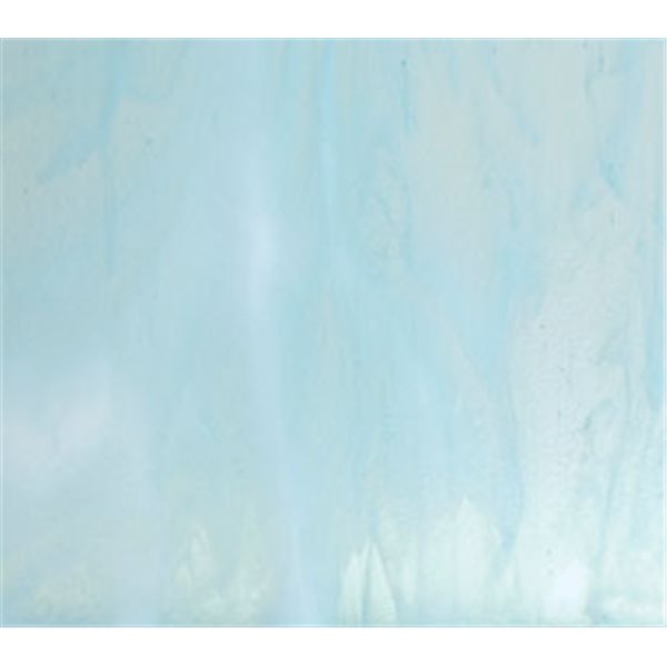 Bullseye Aqua Blue Tint - White 2 Color Mix - 3mm - Plaque Fusing
