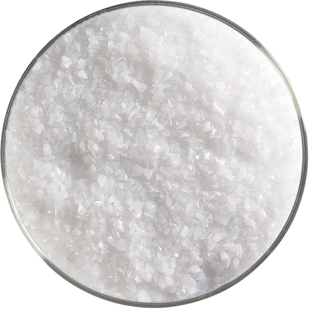 Bullseye Frit - Opaque White - Moyen - 450g - Opalescent