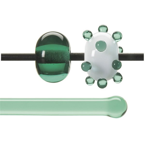 Bullseye Rods - Pale Emerald - 4-6mm - Transparent