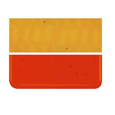 Bullseye Red Orange - Transparent - 3mm - Fusible Glass Sheets