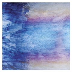 Bullseye Clear - Blue Aventurine 2 Color Mix - Rainbow Irid - 3mm - Fusing Glas Tafeln