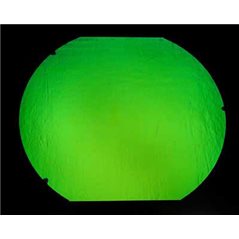 Dichroic - Emerald Green - On Thin Clear - For Moretti - 1/8 Sheet