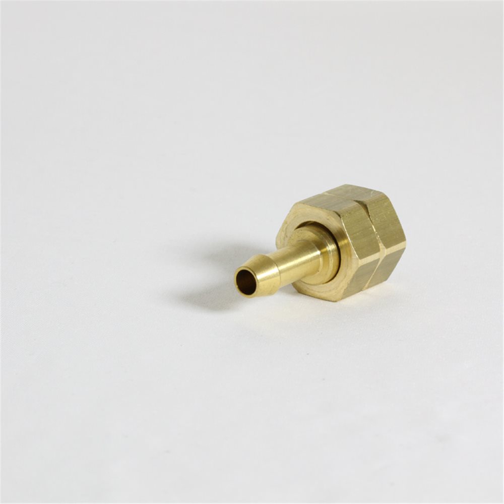 Compression Nut with Hosetail for Propane - 3/8 inch for 6mm Hose