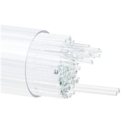 Bullseye Stringer - Reactive Ice Clear - 1mm - 180g - Transparent