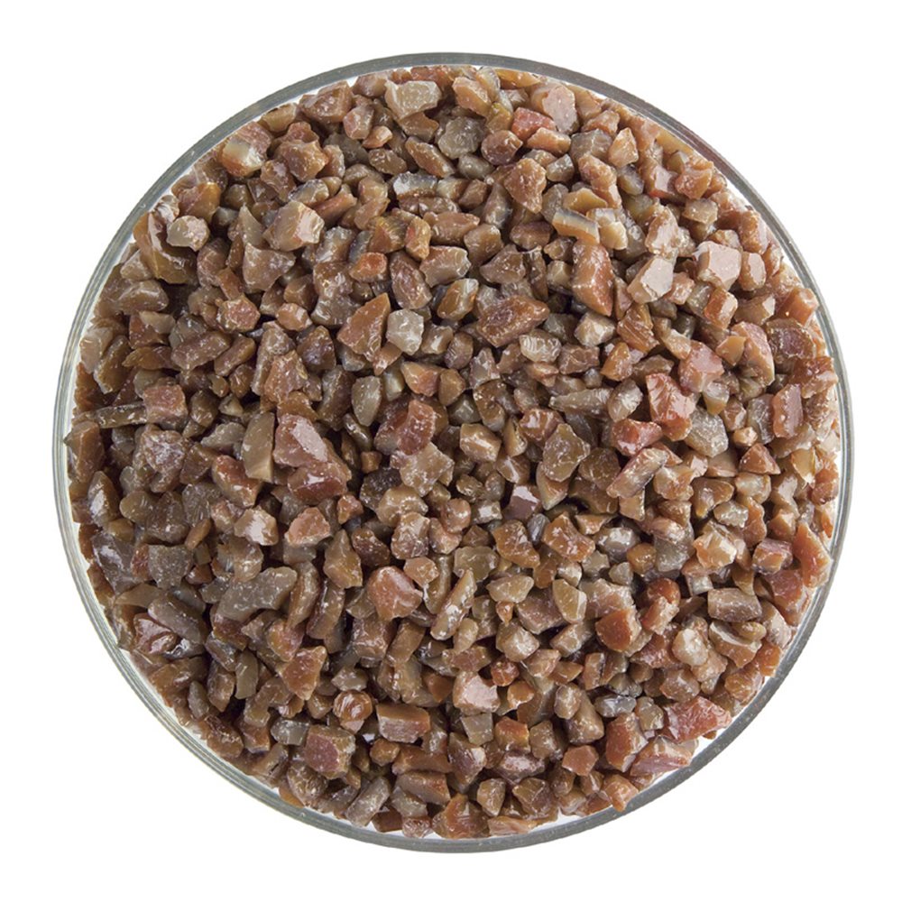 Bullseye Frit - Umber - Coarse - 450g - Opalescent