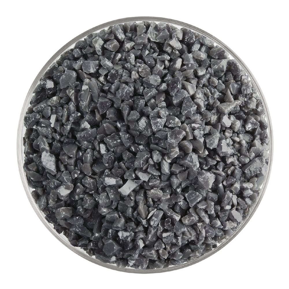 Bullseye Frit - Deep Gray - Coarse - 450g - Opalescent