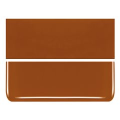 Bullseye Burnt Orange - Opalescent - 2mm - Thin Rolled - Fusible Glass Sheets
