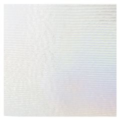 Bullseye Clear - Transparent - Reed Texture Irid - 3mm - Fusible Glass Sheets