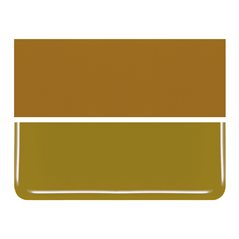Bullseye Golden Green - Opalescent - 2mm - Thin Rolled - Fusible Glass Sheets