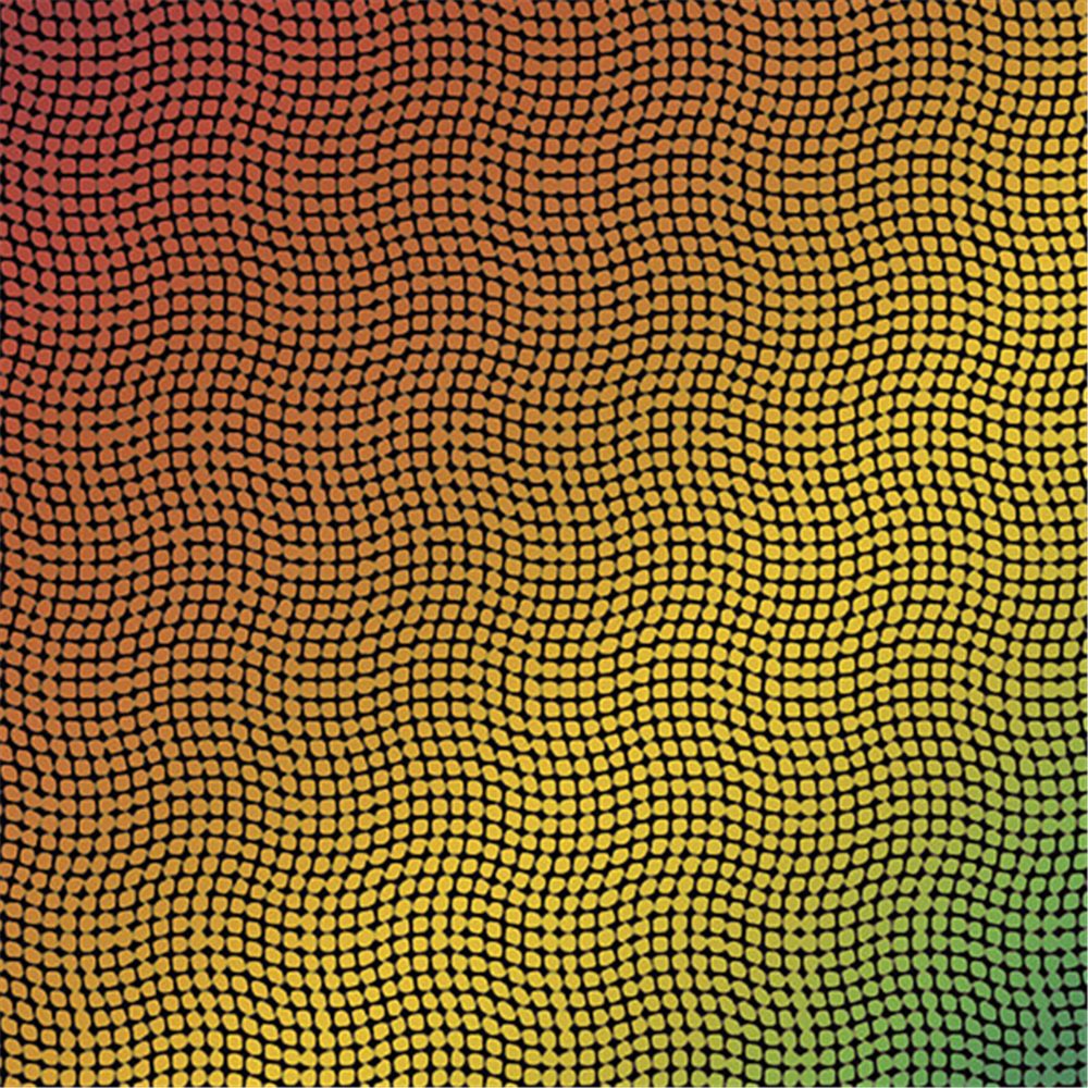 Dichroic - Warp - Rainbow on Black - 20x10cm