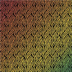 Dichroic - Fiber - Rainbow on Black - 20x10cm