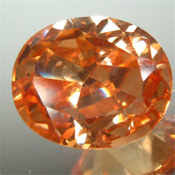 Cubic Zirconia - Champagne - Oval - 9x7mm - 1 pc