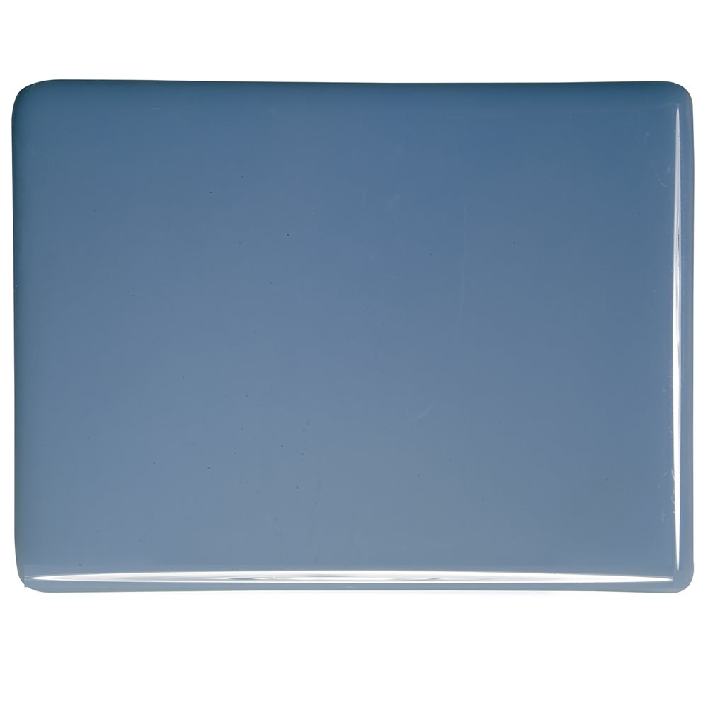 Bullseye Dusty Blue - Opalescent - 3mm - Fusible Glass Sheets
