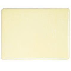 Bullseye Cream - Opalescent - 3mm - Fusible Glass Sheets