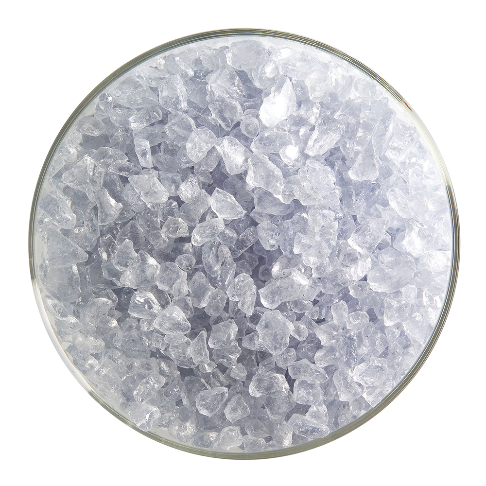 Bullseye Frit - Gray Blue - Coarse 450g - Transparent