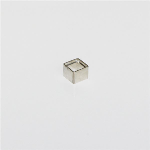 Tubular Bezel - Sterling 925 - Square - 4x4mm