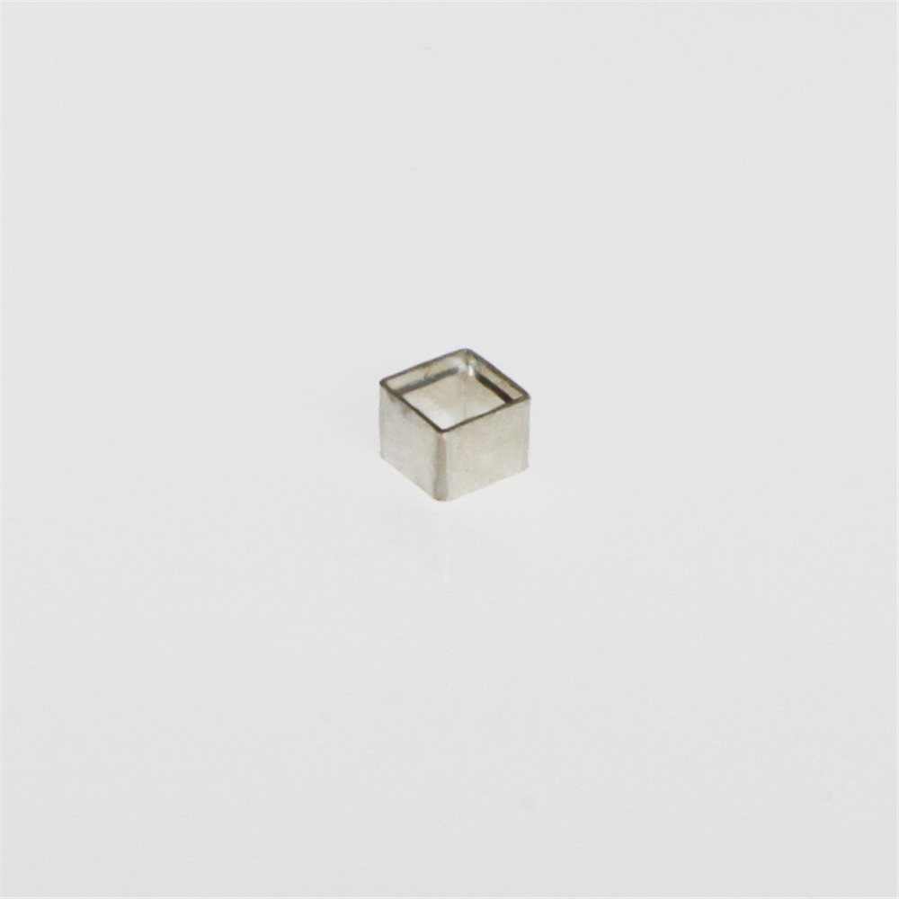 Tubular Bezel - Sterling 925 - Square - 4x4mm