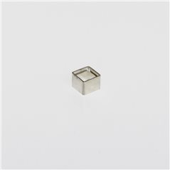 Tubular Bezel - Sterling 925 - Square - 4x4mm