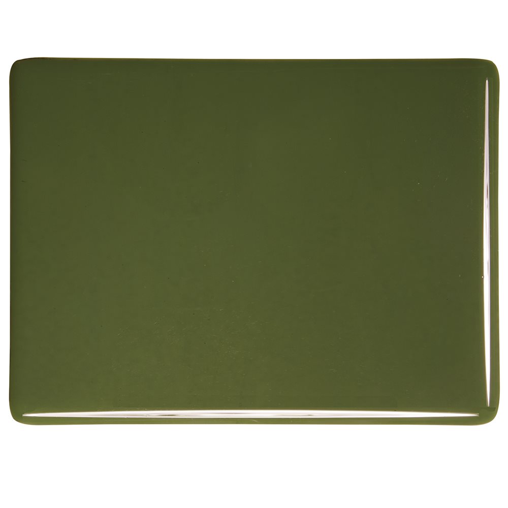 Bullseye Moss Green - Opalescent - 3mm - Fusible Glass Sheets