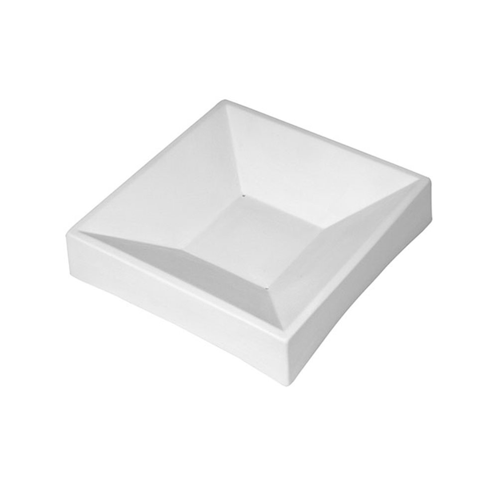 Party Bowl Square - 17.5x17.4x3.9cm - Base: 6.8x6.8cm - Fusing Mould