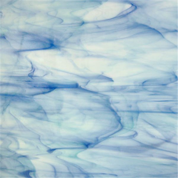 Spectrum Crystal Opal, Aqua, Cobalt Blue - 3mm - Fusible Glass Sheets