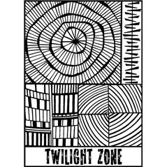Rubber Stamp Mat - Twilight Zone - 10x12.5cm