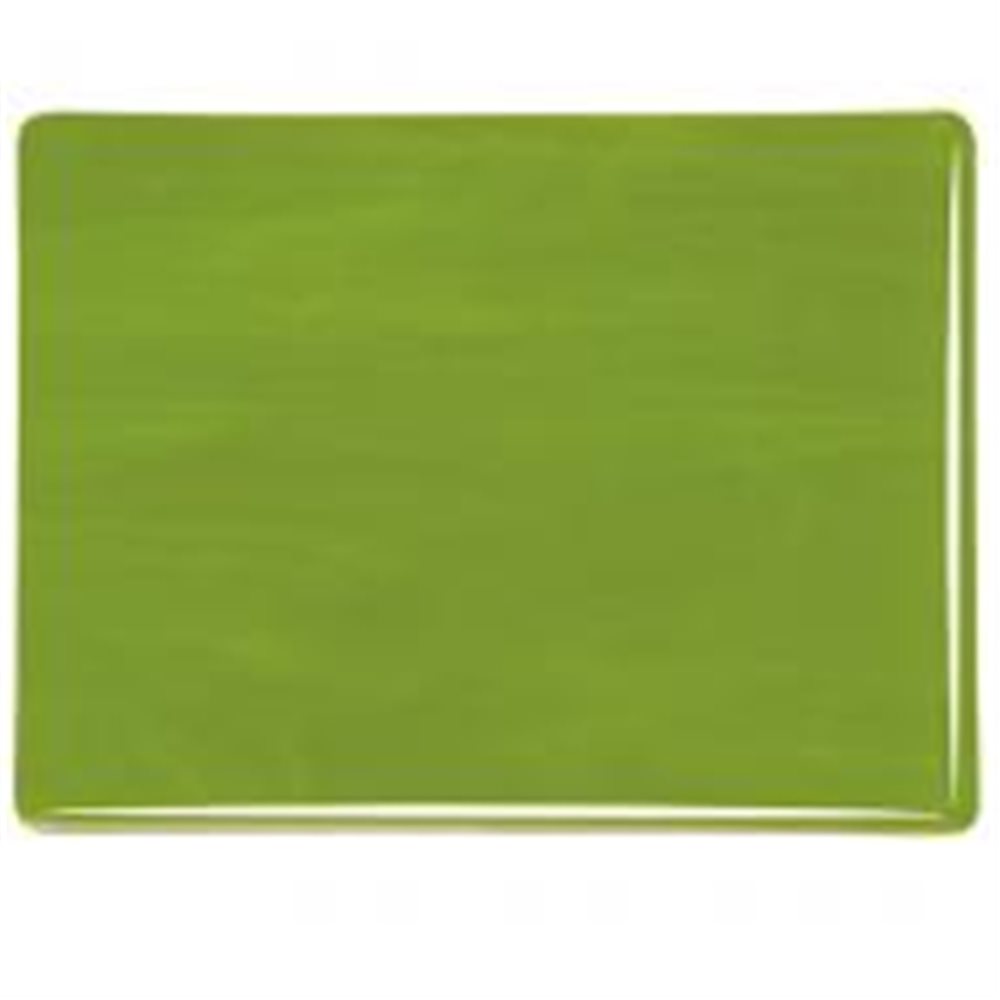 Bullseye Avocado Green - Opalescent - 3mm - Fusible Glass Sheets