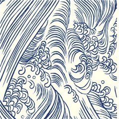 Texture Card - Ocean Waves - 5x8.5cm