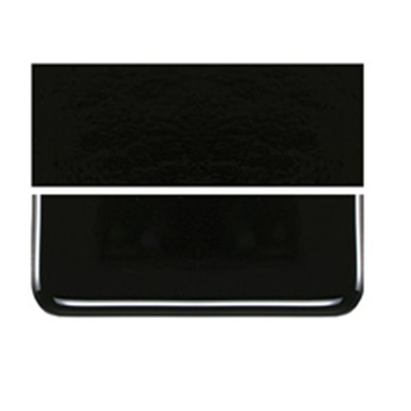 Bullseye Black - Opalescent - 3mm - Plaque Fusing