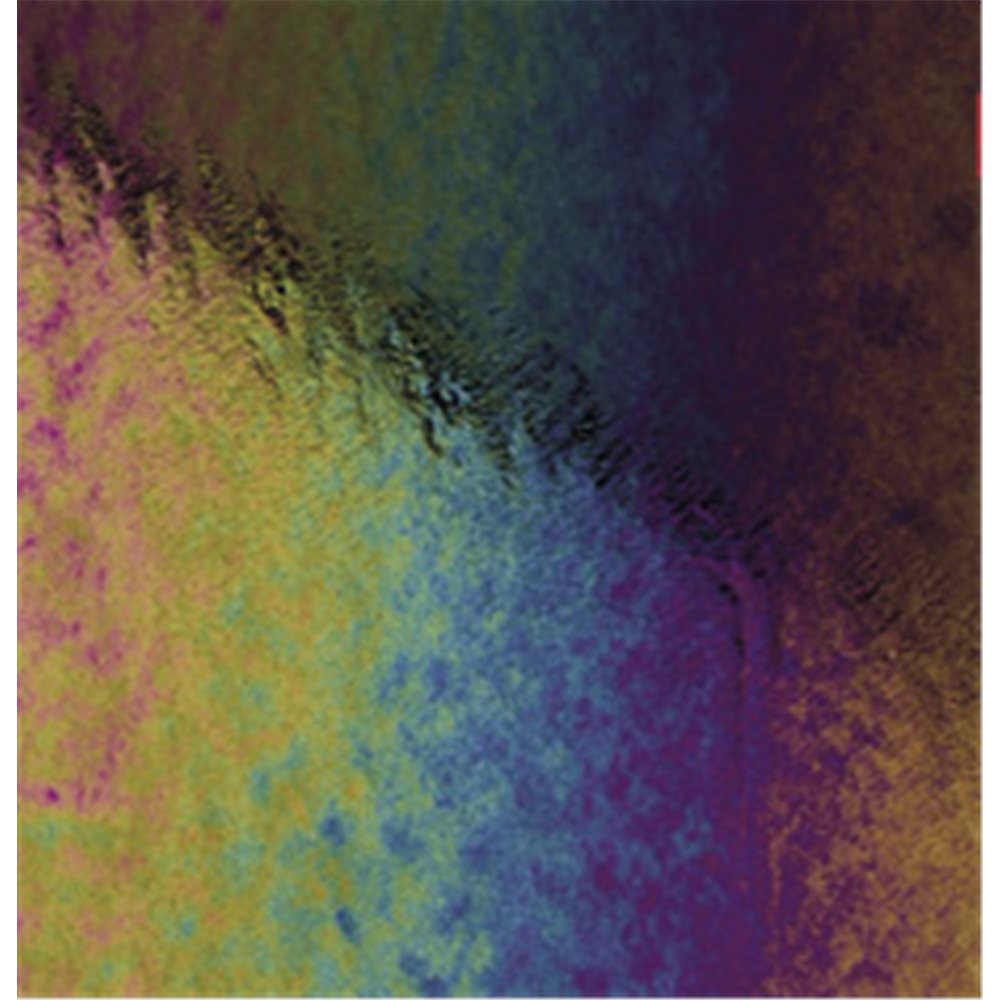 Bullseye Black - Opaleszent - Rainbow Irid - 2mm - Fusing Glas Tafeln