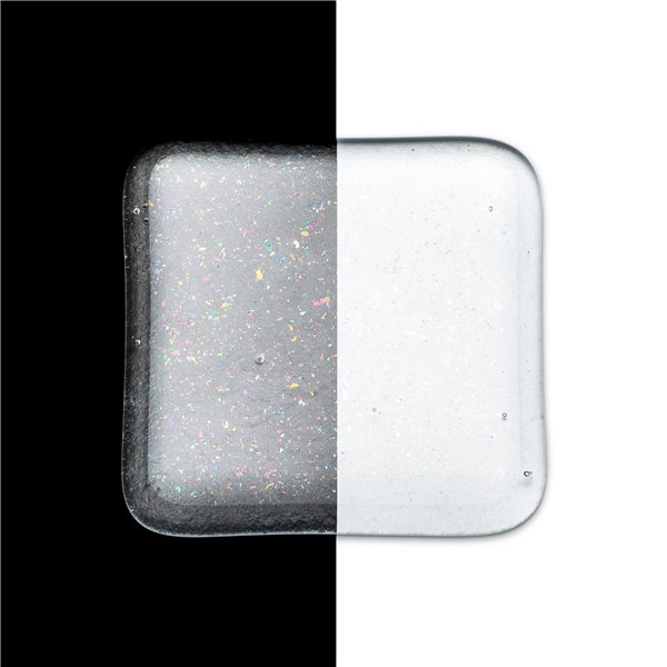 Bullseye Frit - Clear Irid Rainbow - Fine - 450g - Transparent