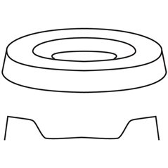 Soup Bowl - 24x4cm - Base: 15cm - Moule pour Fusing