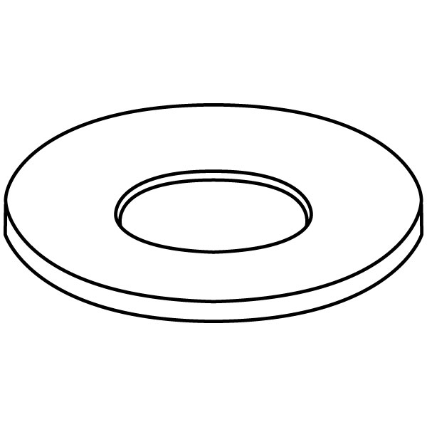 Drop Out Ring - 22.7x1.1cm - Ouverture: 12.4cm - Moule pour Fusing