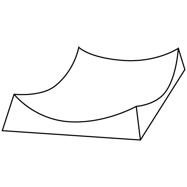 Square Slumper A - 25.6x25.9x4.8cm - Fusing Form